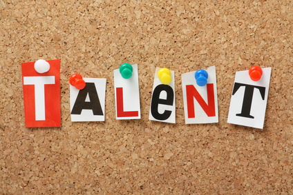 The word Talent on a Cork Notice Board